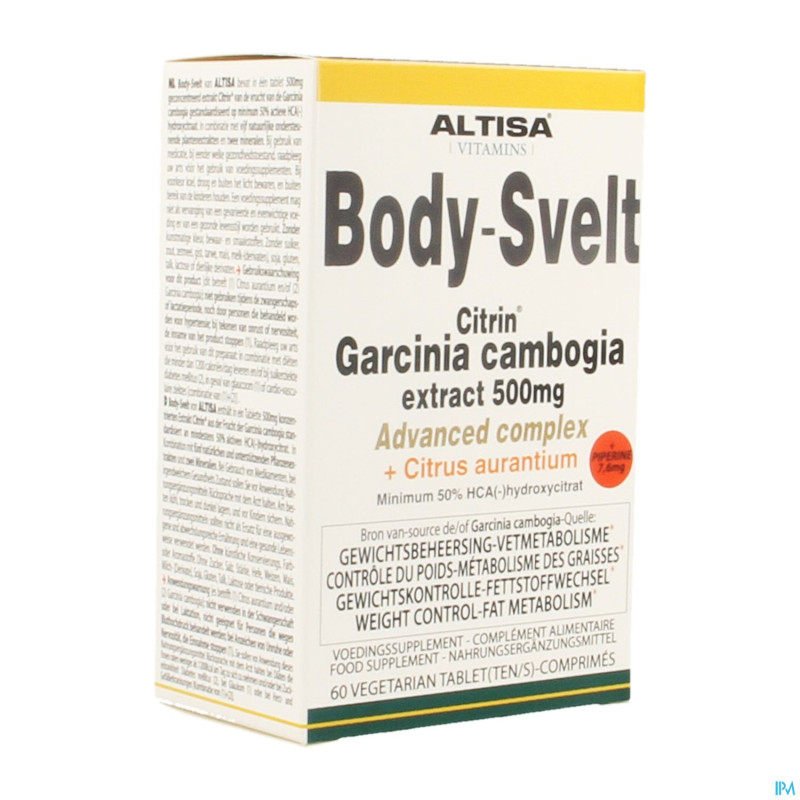 Altisa body svelt garcin.500mg citrin cplx comp 60