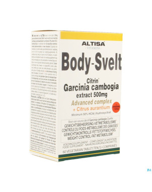 Altisa body svelt garcin.500mg citrin cplx comp 60