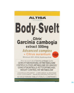 Altisa body svelt garcin.500mg citrin cplx comp 60