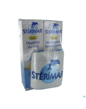 Sterimar duo bebe hygiene 2x100ml + bavoir   promo