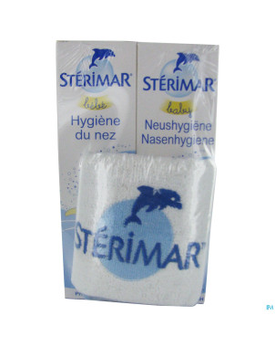 Sterimar duo bebe hygiene 2x100ml + bavoir   promo