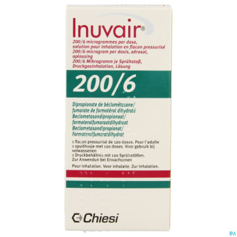Inuvair 200/6mcg aerosol doses 1x120