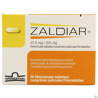 Zaldiar 37,5mg/325mg pi pharma comp pell  20 pip