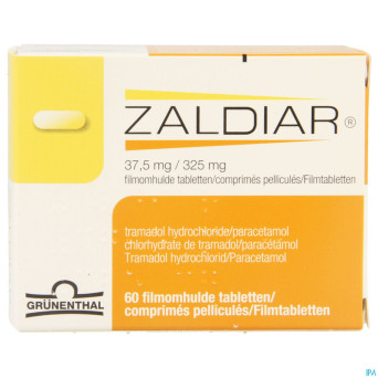 Zaldiar 37,5mg/325mg pi pharma comp pell  60 pip