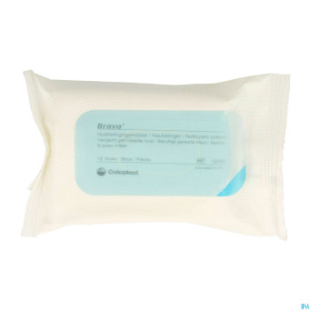Brava nettoyant peau lingettes    15 12080