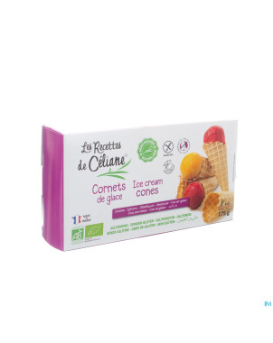 Celiane cornet glace bio    175g 4079 revogan