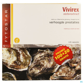 Fytostar vivirex extrait huitres maxi    caps 120