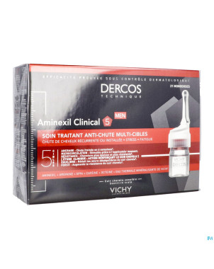 Vichy dercos aminexil clinical 5 men   amp  21x6ml