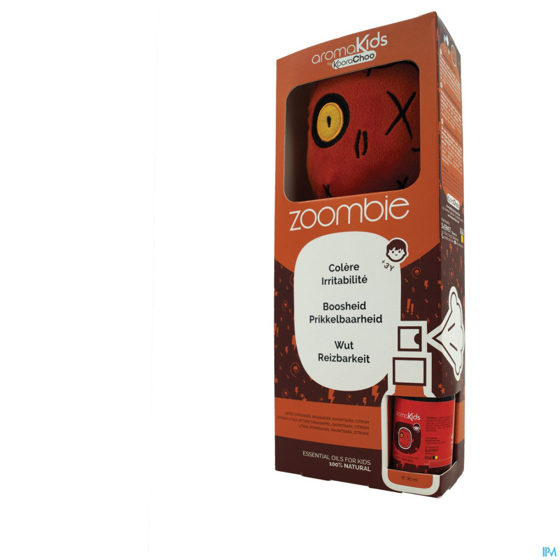 Aromakids kit zoombie    spray 30ml + peluche