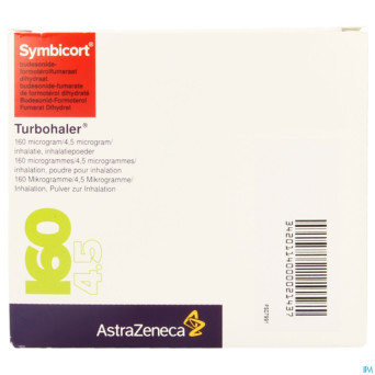 Symbicort turbohaler 160mcg/4,5mcg doses 3x120