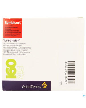 Symbicort turbohaler 160mcg/4,5mcg doses 3x120