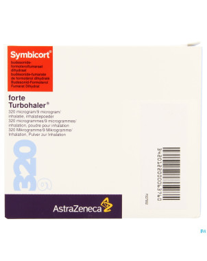Symbicort forte turbohaler 320/9,0 mcg doses 3x60