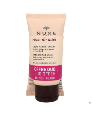 Nuxe reve de miel creme mains ongles  tube 2x50ml