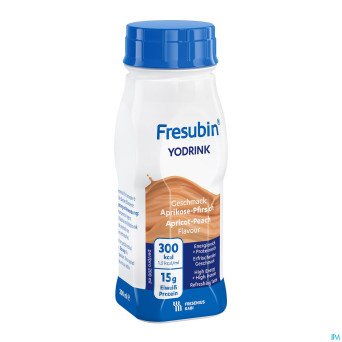 Fresubin yodrink peche-abricot easy bottle 4x200ml