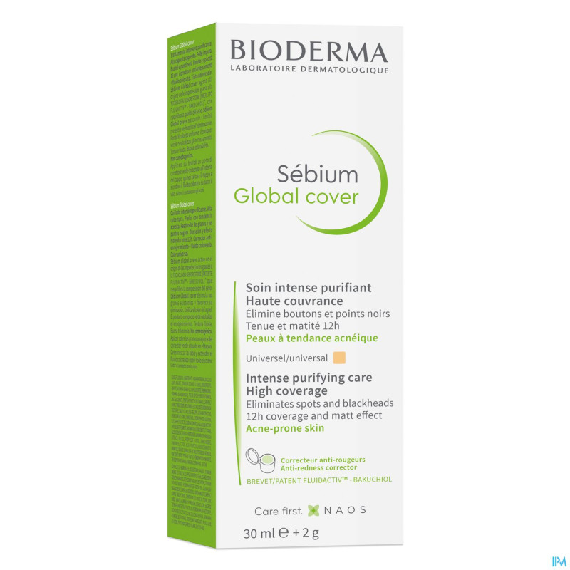 Bioderma sebium global cover creme    30ml