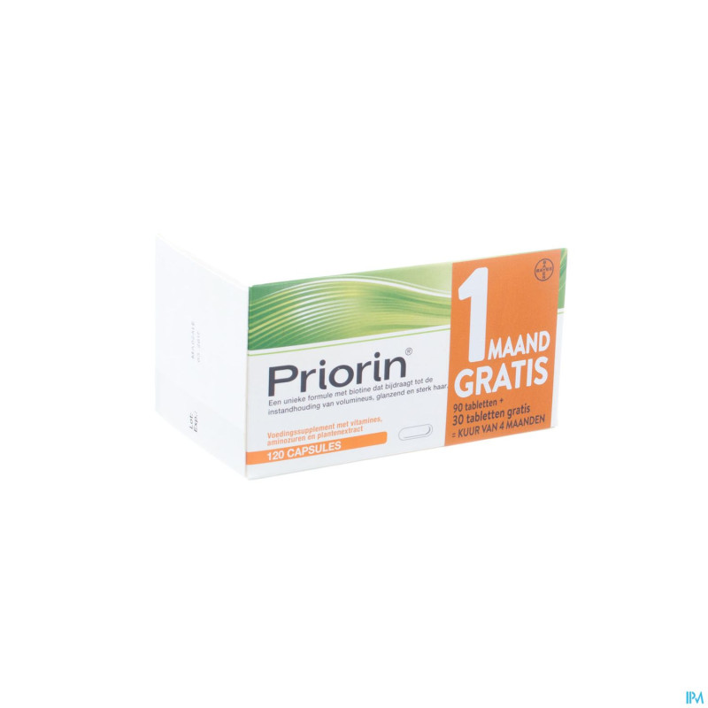Priorin    caps 90 + 30 gratis    promo