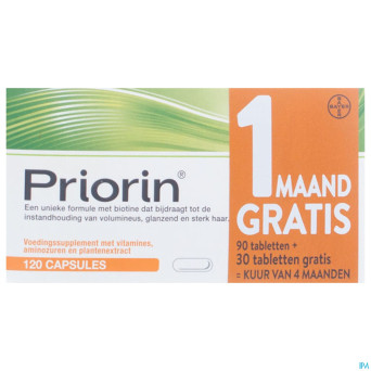Priorin    caps 90 + 30 gratis    promo