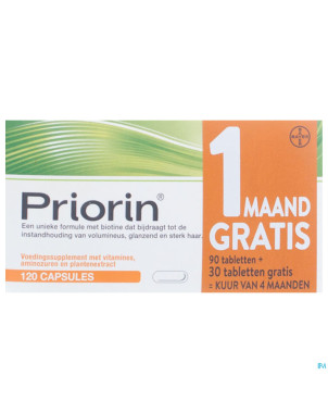 Priorin    caps 90 + 30 gratis    promo