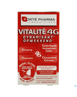Vitalite 4g dynamisant    stick 10