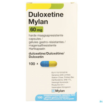 Duloxetine viatris gastro resist caps 100 x 60mg