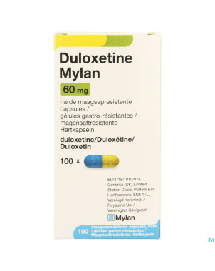 Duloxetine viatris gastro resist caps 100 x 60mg