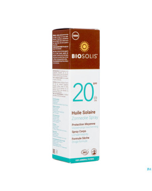 Biosolis huile solaire ip20    spray 100ml