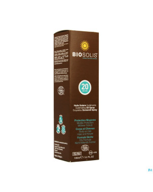 Biosolis huile solaire ip20    spray 100ml