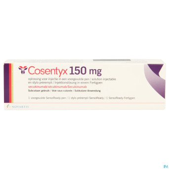 Cosentyx 150mg/ml sol inj stylo prerempli    1x1ml