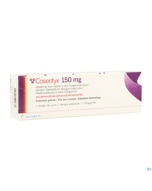 Cosentyx 150mg/ml sol inj seringue prerempli 1x1ml