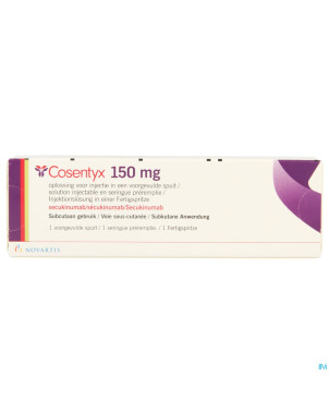 Cosentyx 150mg/ml sol inj seringue prerempli 1x1ml
