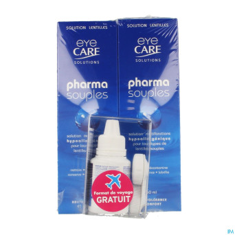 Eye care pharma souples 360ml+50ml fr gratuit