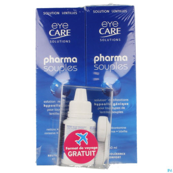 Eye care pharma souples 360ml+50ml fr gratuit