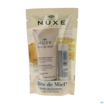 Nuxe reve de miel stick levres 4g + cr mains 30ml