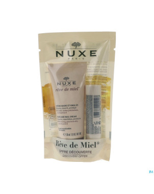Nuxe reve de miel stick levres 4g + cr mains 30ml