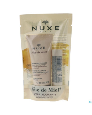Nuxe reve de miel stick levres 4g + cr mains 30ml