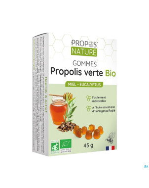 Gomme propolis bio miel eucalyptus 45g