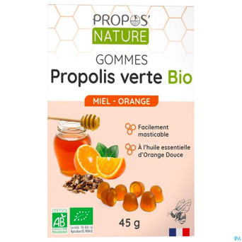 Gomme propolis bio miel eucalyptus 45g