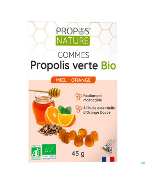 Gomme propolis bio miel eucalyptus 45g