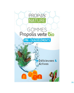 Gomme propolis s/sucre pin oligoelements 45g