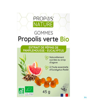 Gomme propolis extrait pepin pamp eucalyptus 45g