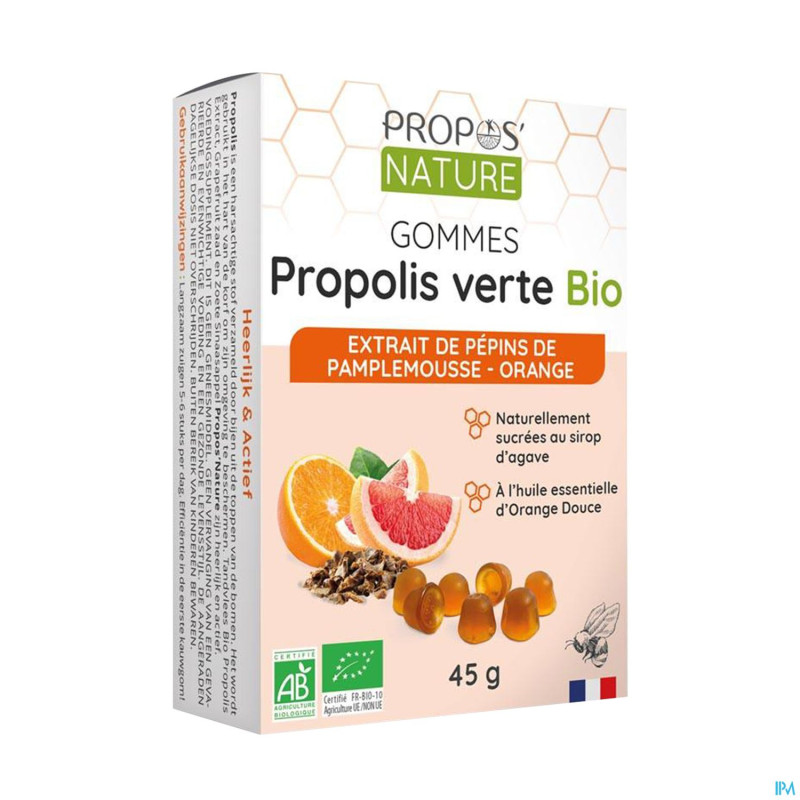 Gomme propolis extrait pepin pamp orange 45g