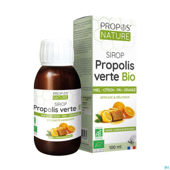 Sirop propolis bio miel citron pin orange 100ml