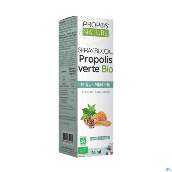 Spray buccal propolis miel menthe s/alcool 20ml