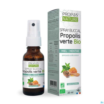 Spray buccal propolis miel menthe s/alcool 20ml