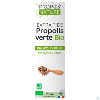 Solution hydro alcoolique propolis verte 20ml