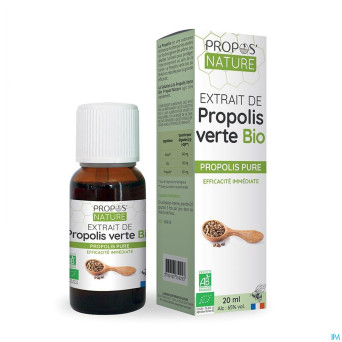 Solution hydro alcoolique propolis verte 20ml