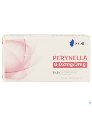 Perynella 0,02mg/3mg comp pell 5 x 24