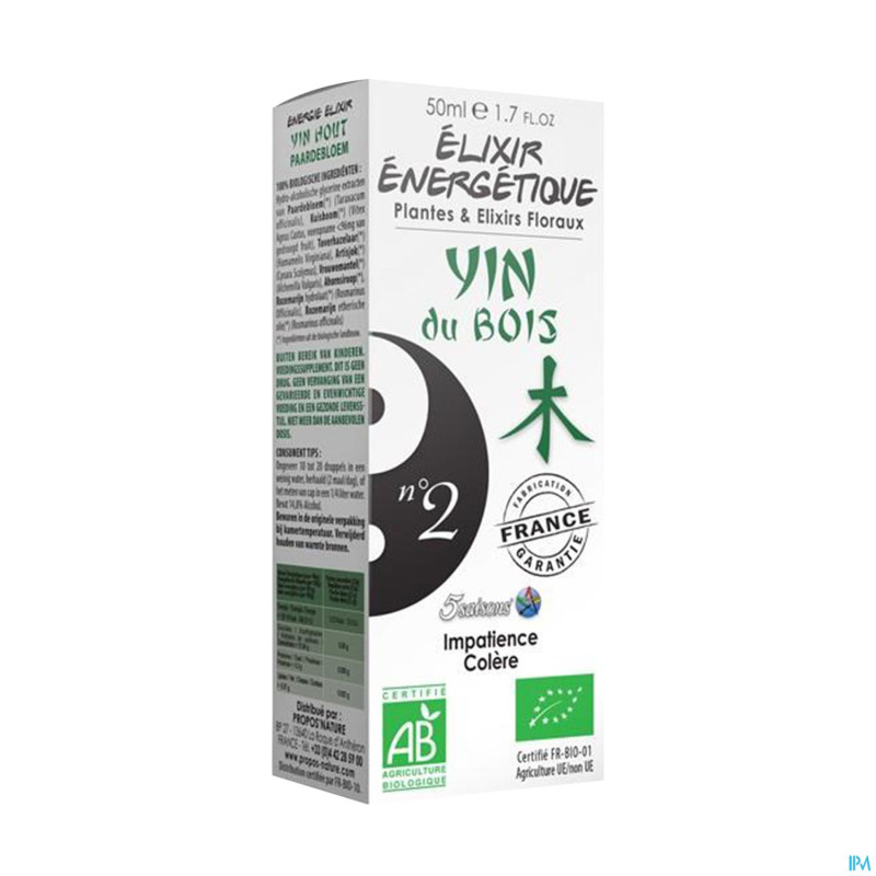 Elixir energetique n 2 yin bois 50ml