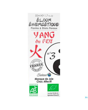 Elixir energetique n 3 yang feu 50ml