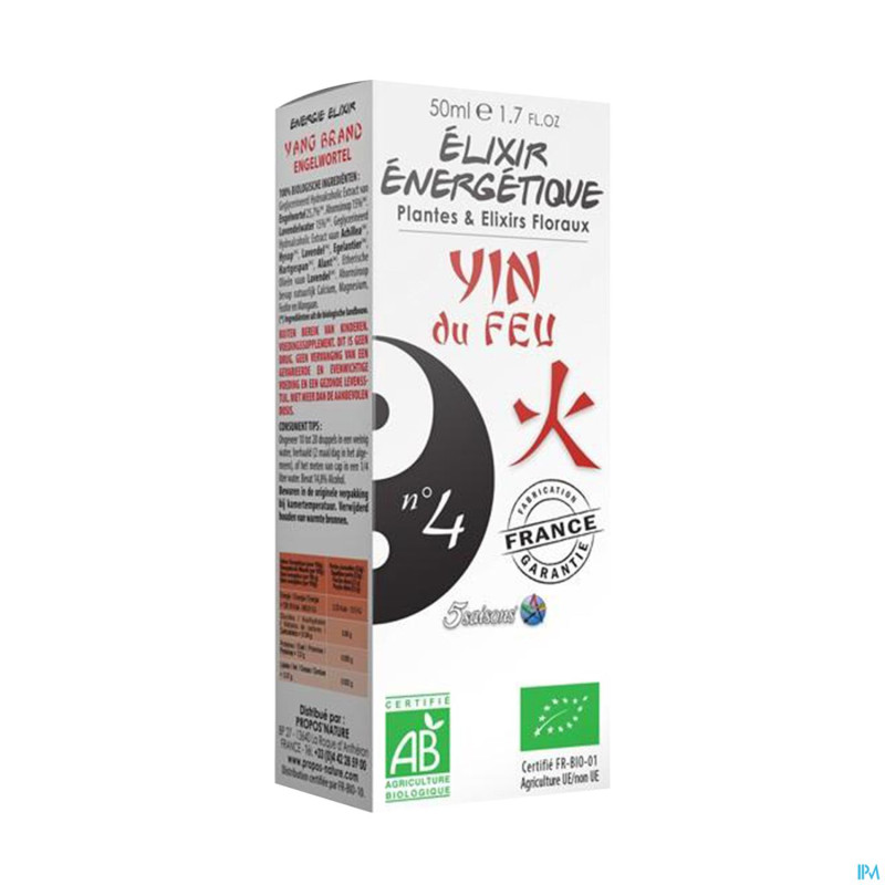 Elixir energetique n 4 yin feu 50ml